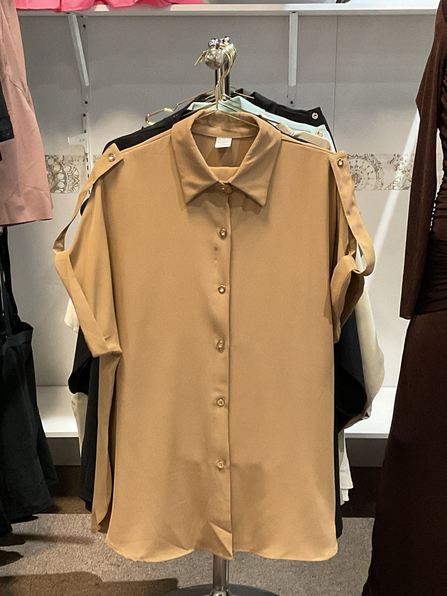 Rolled-up Sleeves Two-piece Set