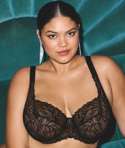 Elomi Carena Underwired Balconette Bra Black