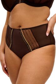 Elomi Matilda Gold Rush brief, angled front view