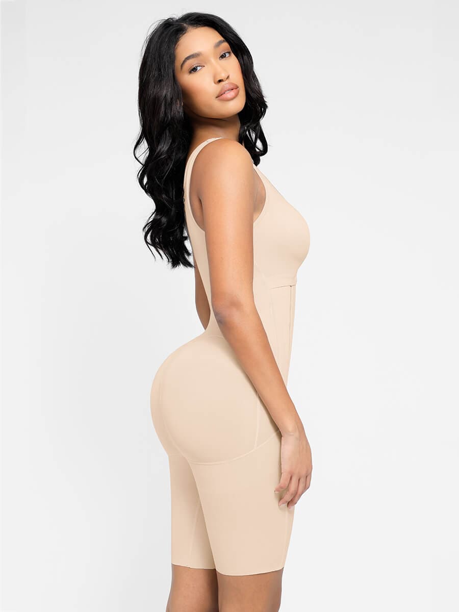 Wholesale Post-Operative Breast-Covering Side-Zip One-Piece Bodysuit