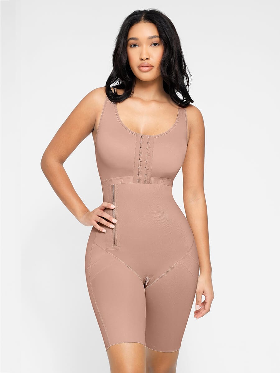 Wholesale Post-Operative Breast-Covering Side-Zip One-Piece Bodysuit