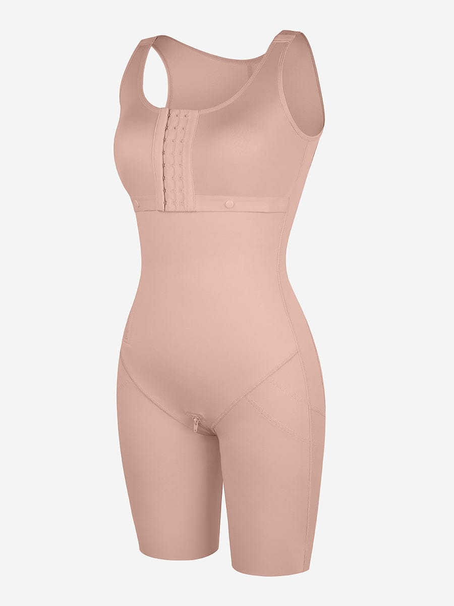 Wholesale Post-Operative Breast-Covering Side-Zip Body Shaper