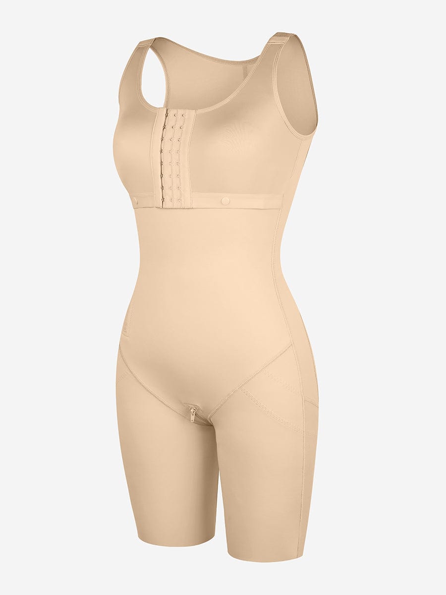 Wholesale Post-Operative Breast-Covering Side-Zip Body Shaper