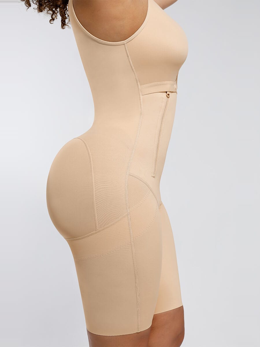 Wholesale Post-Operative Breast-Covering Side-Zip Body Shaper