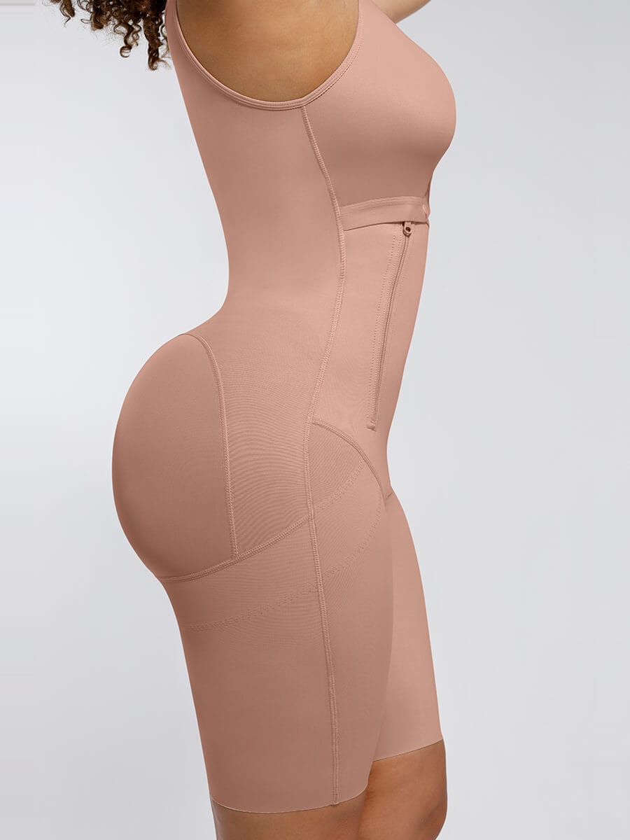 Wholesale Post-Operative Breast-Covering Side-Zip Body Shaper