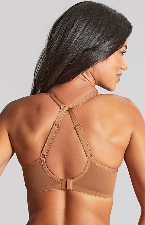 Panache Cari bra in Caramel, racerback view