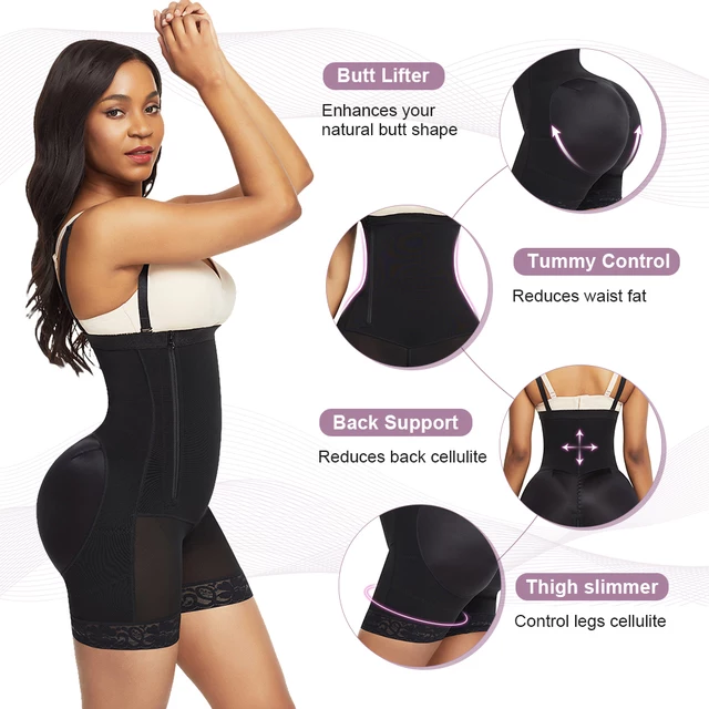 FAJA SIDE ZIPPER UNDERBURST DETACHABLE STRAPS FULL BODY SHAPEWEAR