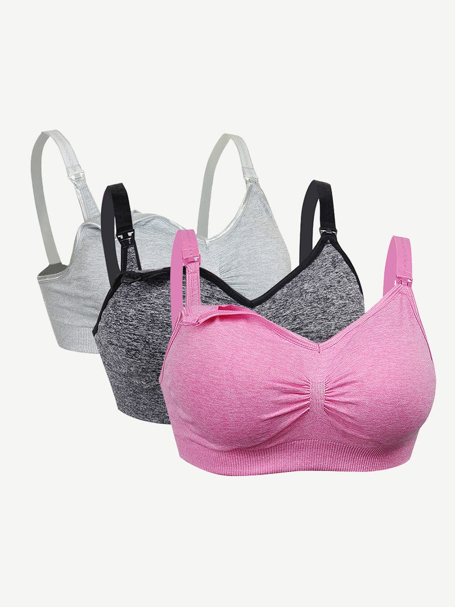 Wholesale Womens 2/3 Pack Wireless Seamless Maternity Nursing Bra