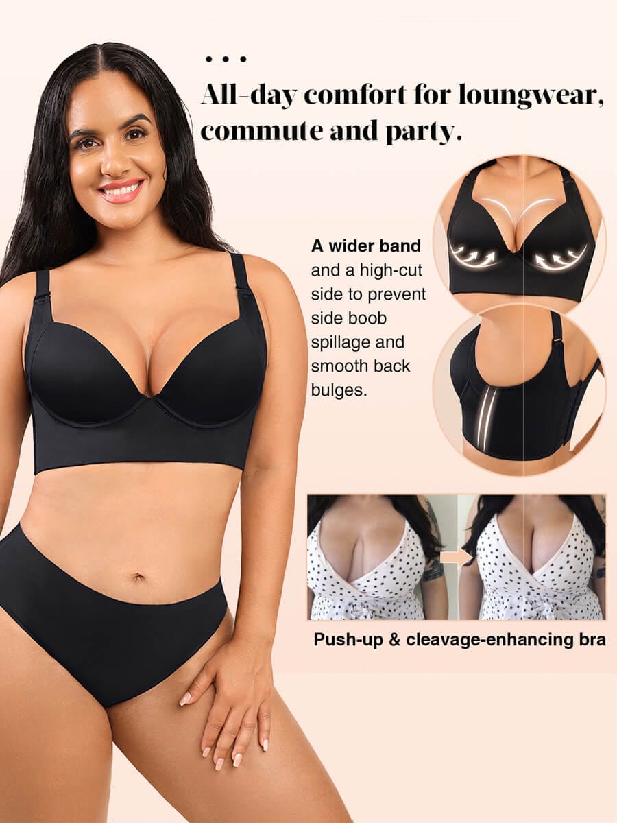 Fupa bra Deep Cup Bra Hides Back Fat Diva