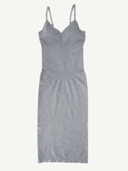 Seamless Spaghetti Strap V-neck Maxi Shaper Dress