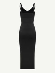 Seamless Spaghetti Strap V-neck Maxi Shaper Dress